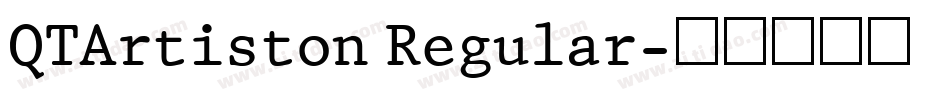 QTArtiston Regular字体转换